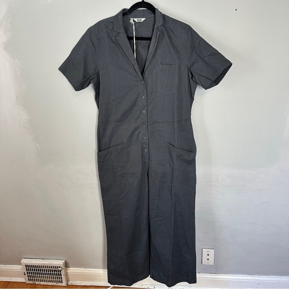 Bridge & Burn The Lou Utility Jumpsuit NWT NEW Large Slate - Picture 2 of 13
